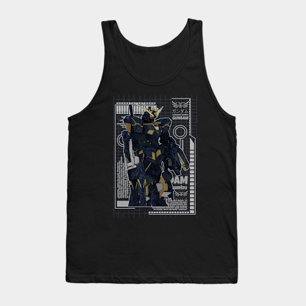 RX-0［N］ Unicorn Gundam 02 Banshee Norn Tank Top by gblackid